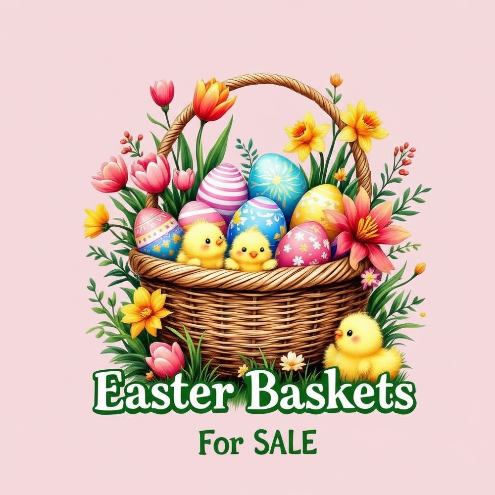 Only “8”Available -Colorful Easter Basket For SALE 💕🐇❤️